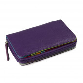 Portofel dama din piele naturala DiAmanti Gilda Violet